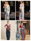 Mameraa Satin Mix Heavy Digital Print Satin Silk Sarees Catalog